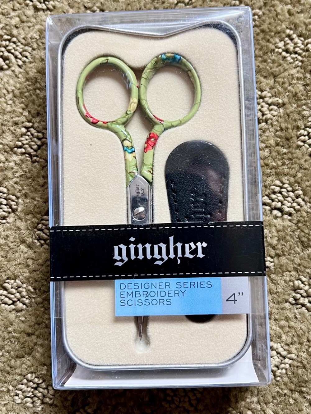 Gingher Designer Series Sarah No. 4 Embroidery Scissors 4" Limited Edition NIB